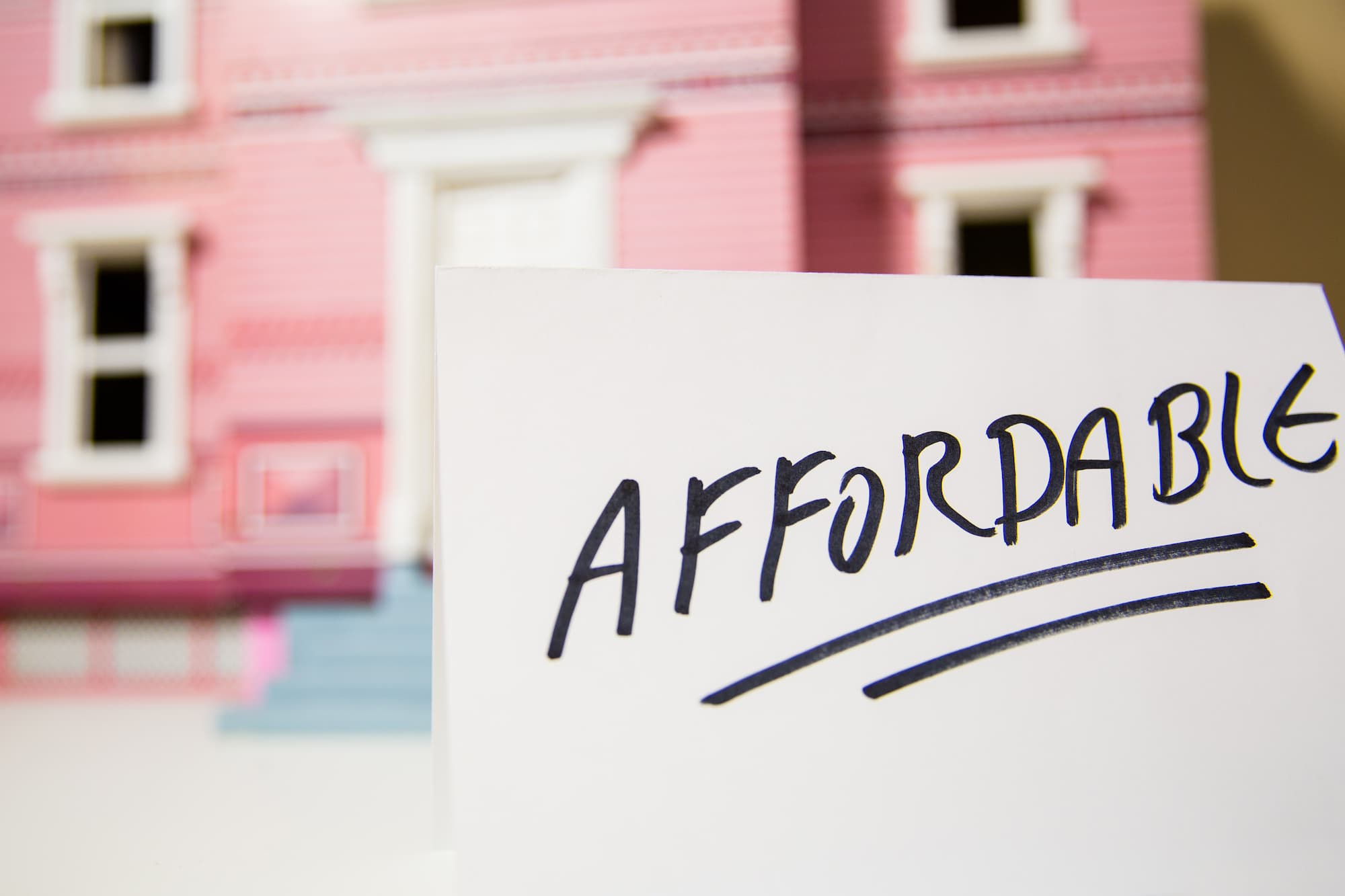 image of affordable written on paper in marker